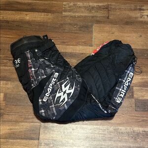Empire LTD Paintball Pants - Black & White - Men’s XL (38/40)